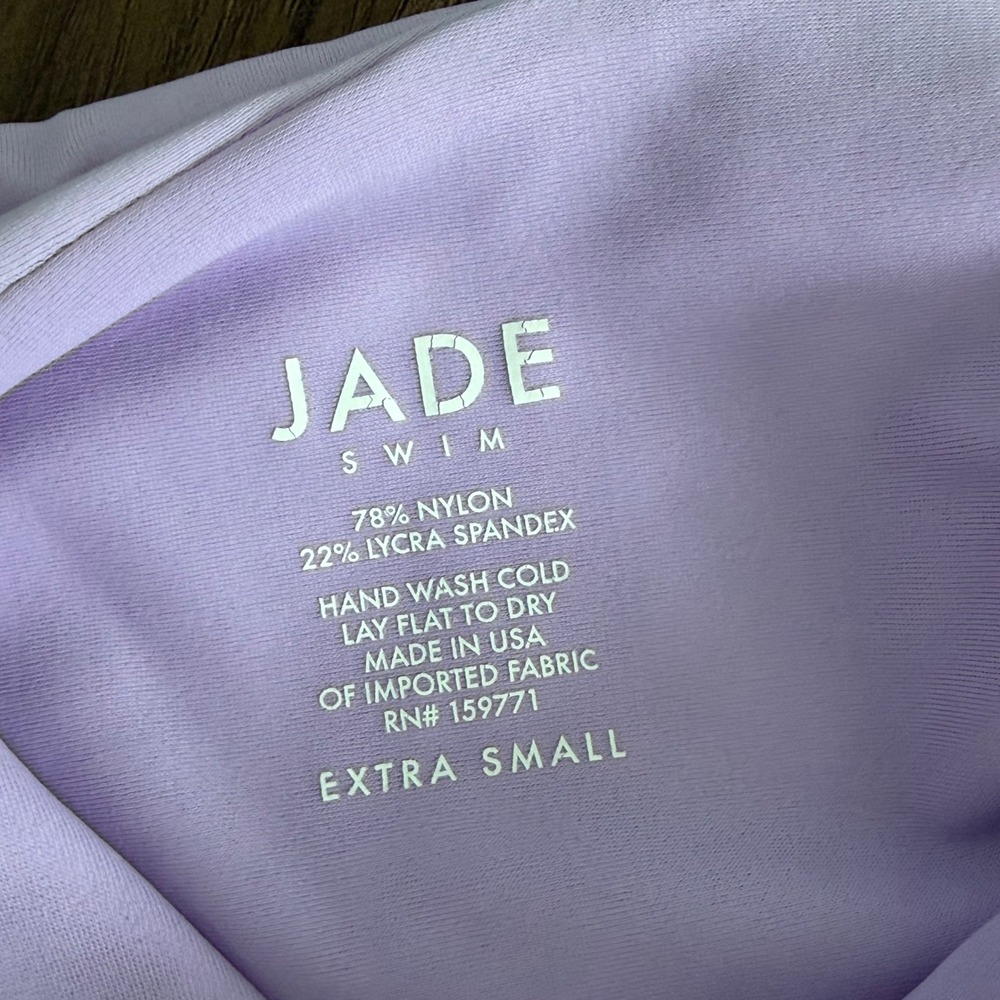 Jade‎ Swim Women Lavender Purple One Shoulder One Piece Swimsuit Extra Small XS - Picture 3 of 4